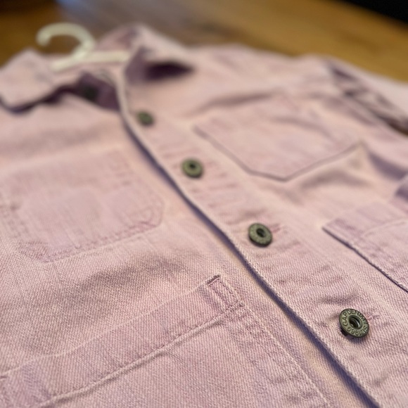 GAP. Size M. (Girls). Lilac button up denim jacket. Excellent condition - Picture 3 of 9